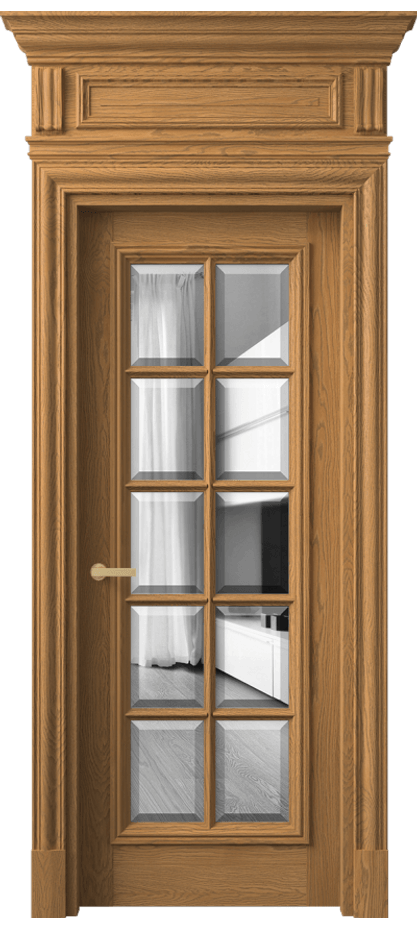 Дверь межкомнатная Антик 7310 Дуб солнечный матовый Двустороннее зеркало с фацетом, триплекс КЭП + Объёмный фриз + Карниз ДСЛ.М Цена 310960 ₽ Наличники уже входят в базовый комплект. Фабрика дверей Волховец 8 (800) 551 43 19 Межкомнатная дверь Антик 7310 Дуб солнечный матовый Двустороннее зеркало с фацетом, триплекс Цена 310960 ₽ | Volhovec