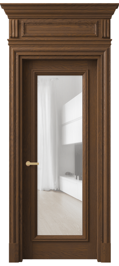 Дверь межкомнатная Антик 7300 Дуб каштановый матовый Рифлёное стекло "Дюна", триплекс КЭП + Объёмный фриз + Карниз ДКШ.М Цена 282400 ₽ Наличники уже входят в базовый комплект. Фабрика дверей Волховец 8 (800) 551 43 19 Межкомнатная дверь Антик 7300 Дуб каштановый матовый Рифлёное стекло "Дюна", триплекс Цена 282400 ₽ | Volhovec