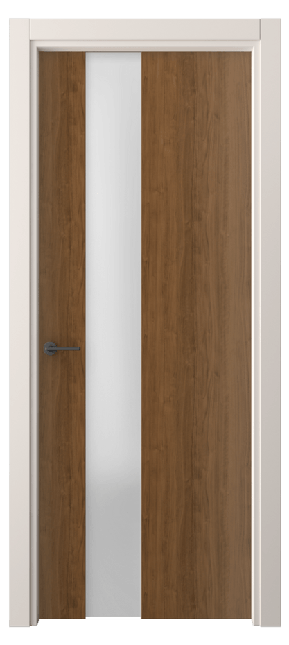 Межкомнатная дверь Фридом 4224 Лесной орех Сатинированное стекло Цена 34939 ₽ | Volhovec