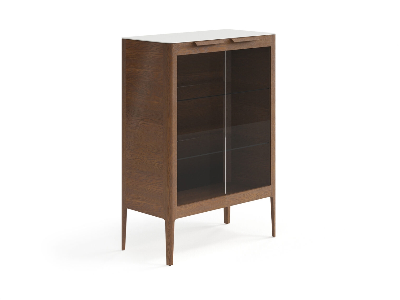 Витрина Piega дуб каштановый матовый