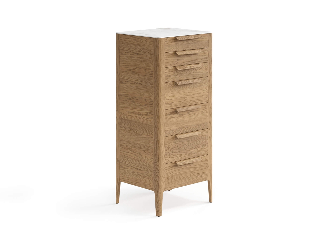 Комод Piega 7 ящиков дуб мускатный матовый