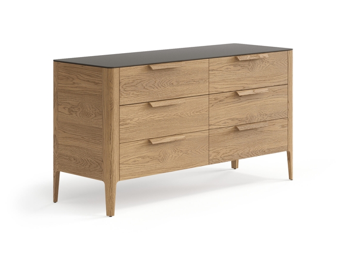 Мебель Комод Пьега 6 ящиков. Цвет Дуб мускатный матовый. Материал Массив дуба матовый. Коллекция Комод Пьега 6 ящиков. Картинка.