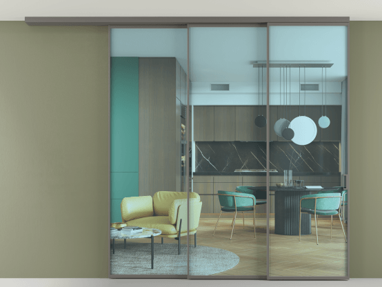 Алюминевая перегородка АЛПР 040.01_АКЛС_ПРОЗ ГОЛ_new. Цвет Алюминий классический серый. Материал Алюминий в эмали. Коллекция Перегородка Формато вдоль стены на потолок 3 створки с синхронным механизмом. Фото. Алюминевая перегородка АЛПР 040.01_АКЛС_ПРОЗ ГОЛ_new. Цвет Алюминий классический серый. Материал Алюминий в эмали. Коллекция Перегородка Формато вдоль стены на потолок 3 створки с синхронным механизмом. Картинка.