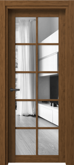Дверь межкомнатная 2106 ЛОР ДВ ЗЕР. Цвет Лесной орех. Материал Ламинатин. Коллекция Нео. Картинка.