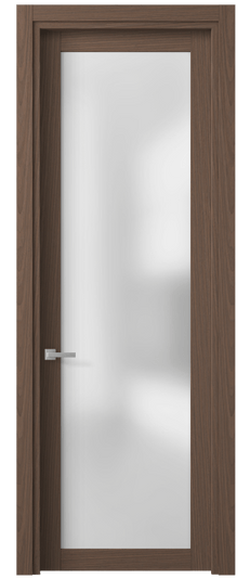 Дверь межкомнатная 2102 МШНДК САТ. Цвет Дуб кофейный матовый. Материал Мультишпон НатурВуд. Коллекция Планум. Картинка.