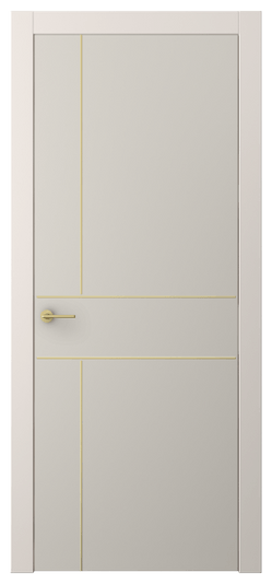 Дверь межкомнатная АКП 4209 ПЭСС. Цвет ПЭТ светло-серый. Материал ПЭТ. Коллекция Фридом. Картинка.