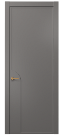 Дверь межкомнатная АКП 8605 МКЛС. Цвет Матовый классический серый. Материал Гладкая эмаль. Коллекция Фрэйм. Картинка.
