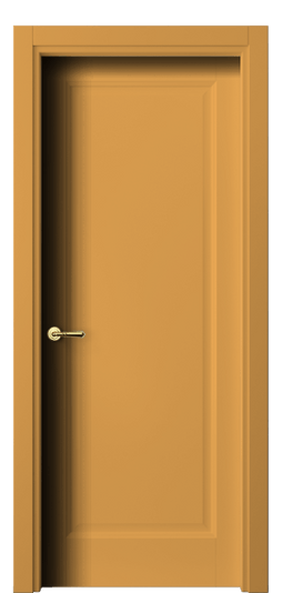 Дверь межкомнатная 1401 Пастельно-жёлтый RAL 1034. Цвет RAL Пастельно-жёлтый RAL 1034. Материал Гладкая эмаль. Коллекция Галант. Картинка.