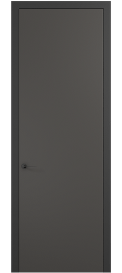 Дверь межкомнатная 0010 ПЭГФ. Цвет ПЭТ графитовый. Материал ПЭТ. Коллекция Planum Pro. Картинка.