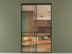 Перегородка Формато внутри проёма 2 створки