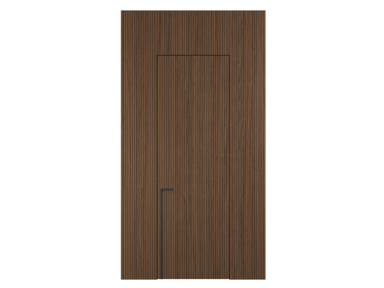 Панели для отделки стен Стеновая панель Фрезерованные Орех медный матовый рифт. Цвет Орех медный матовый рифт. Материал Радиальный шпон НатурВуд. Коллекция Фрезерованные. Картинка.