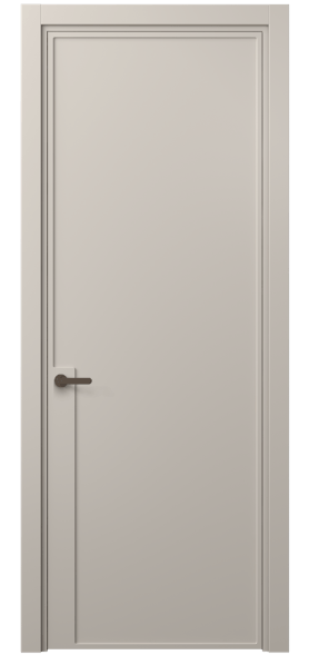 Дверь межкомнатная 8603 МСБЖ . Цвет Матовый светло-бежевый. Материал Гладкая эмаль. Коллекция Фрэйм. Картинка.