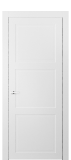 Дверь межкомнатная АКП 8003 МБЛ Матовый белоснежный. Цвет Матовый белоснежный. Материал Гладкая эмаль. Коллекция Нео Классик. Картинка.