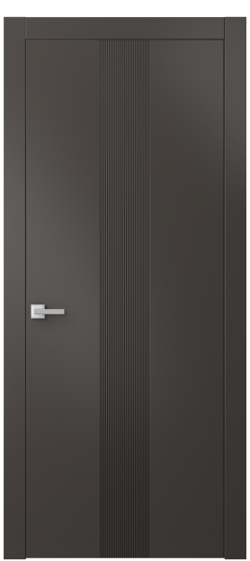 Дверь межкомнатная 8042 МАН. Цвет Матовый антрацит. Материал Гладкая эмаль. Коллекция Линия. Картинка.