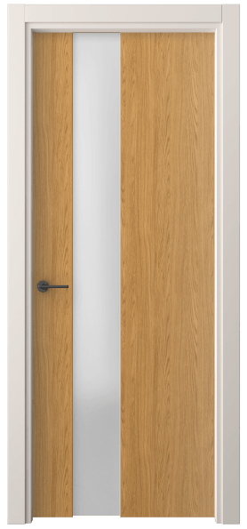 Дверь межкомнатная 4224 ВНД САТ. Цвет Ванильный дуб. Материал Ламинатин. Коллекция Фридом. Картинка.
