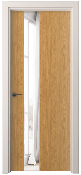 Дверь межкомнатная 4224 ВНД ДВ ЗЕР. Цвет Ванильный дуб. Материал Ламинатин. Коллекция Фридом. Картинка.